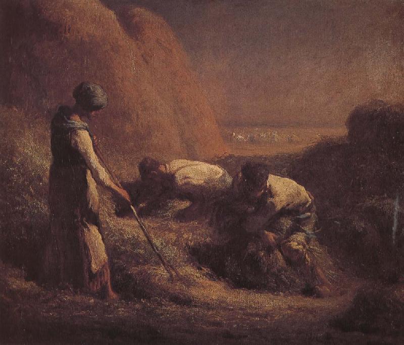 Jean Francois Millet Pick up wheat oil painting image